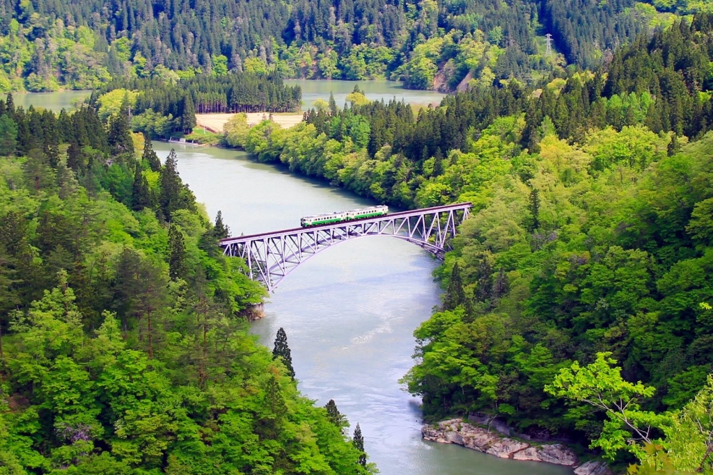 日本福島｜只見線．世界上最浪漫的鐵道路線之一，穿梭廣闊浩瀚的奧會津地區，日本紅葉美景鐵道路線第一名 @飛天璇的口袋