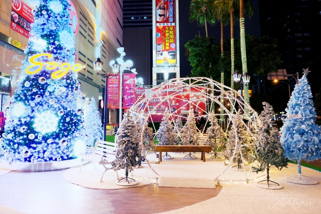 【台中西區】廣三SOGO百貨聖誕節裝置：浪漫的北歐雪景，期間限定11/27~1/10 @飛天璇的口袋