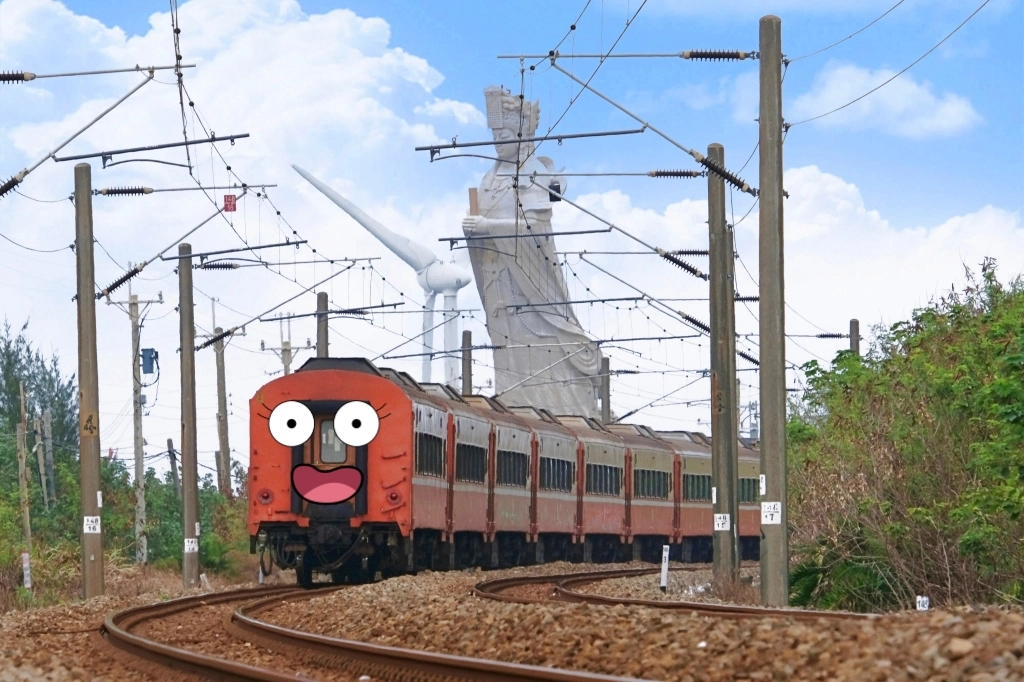 苗栗後龍清海宮｜媽祖坐火車出巡最佳拍攝地，全台最高的32.2公尺媽祖神像 @飛天璇的口袋