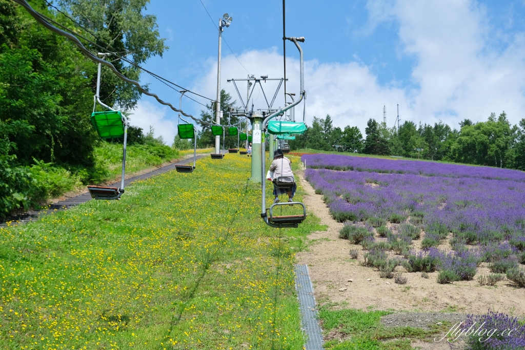 日本北海道｜北星山薰衣草園．坐纜車上山賞薰衣草，坐擁中富良野廣闊景致 @飛天璇的口袋