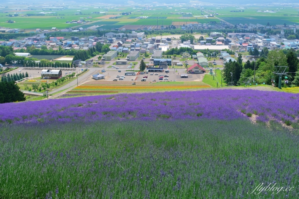 日本北海道｜北星山薰衣草園．坐纜車上山賞薰衣草，坐擁中富良野廣闊景致 @飛天璇的口袋