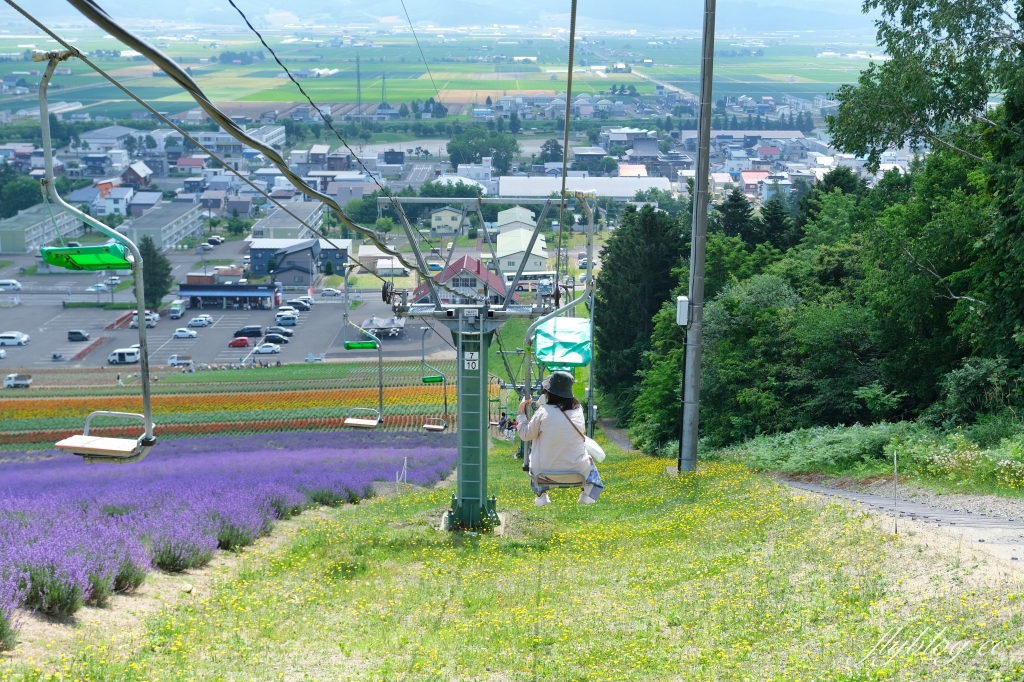 日本北海道｜北星山薰衣草園．坐纜車上山賞薰衣草，坐擁中富良野廣闊景致 @飛天璇的口袋