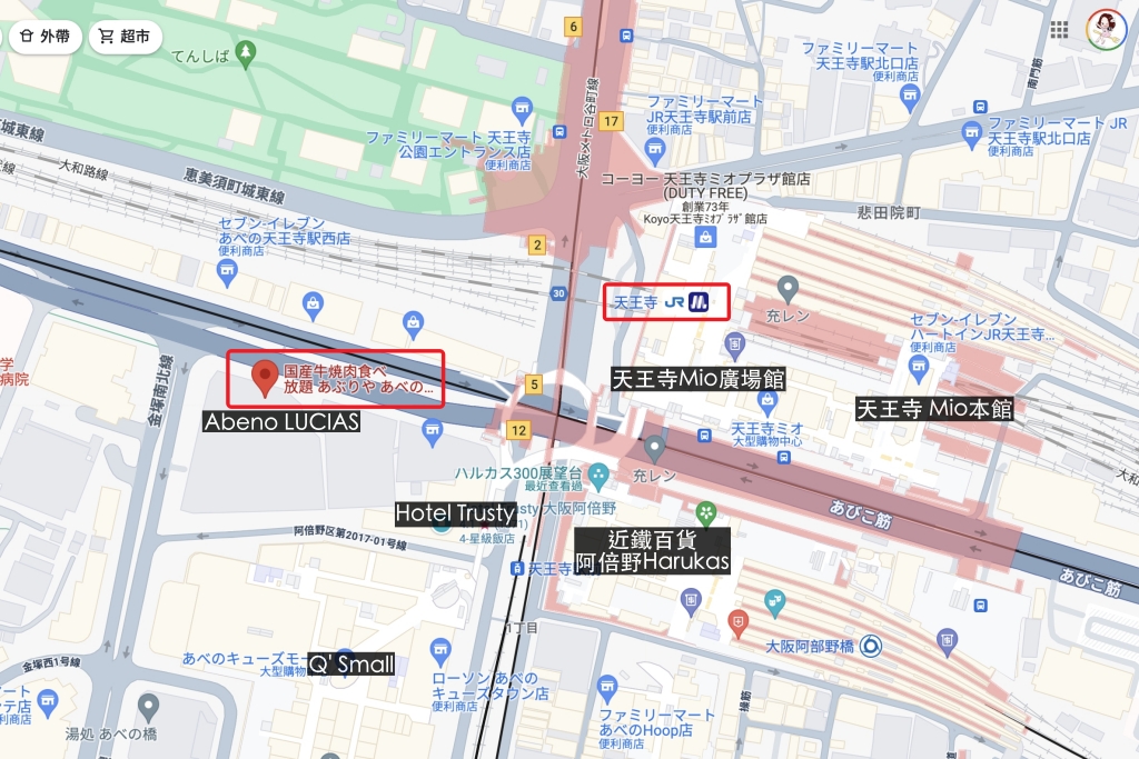 日本大阪｜國產牛燒肉食べ放題あぶりや．網路線上預約方式連結，阿倍野JR天王寺步行8分鐘 @飛天璇的口袋