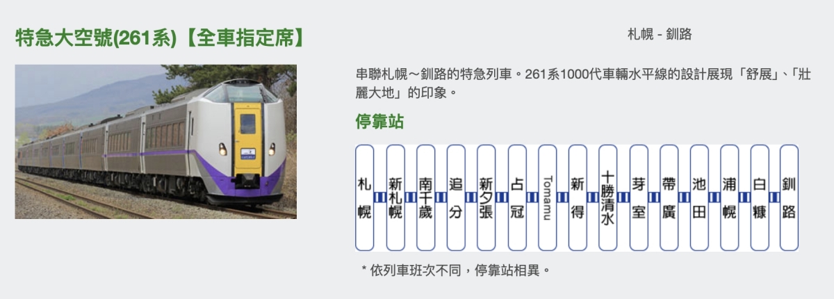 日本北海道｜特急大空號．札幌到釧路的交通方式，必買北海道周遊便當 @飛天璇的口袋