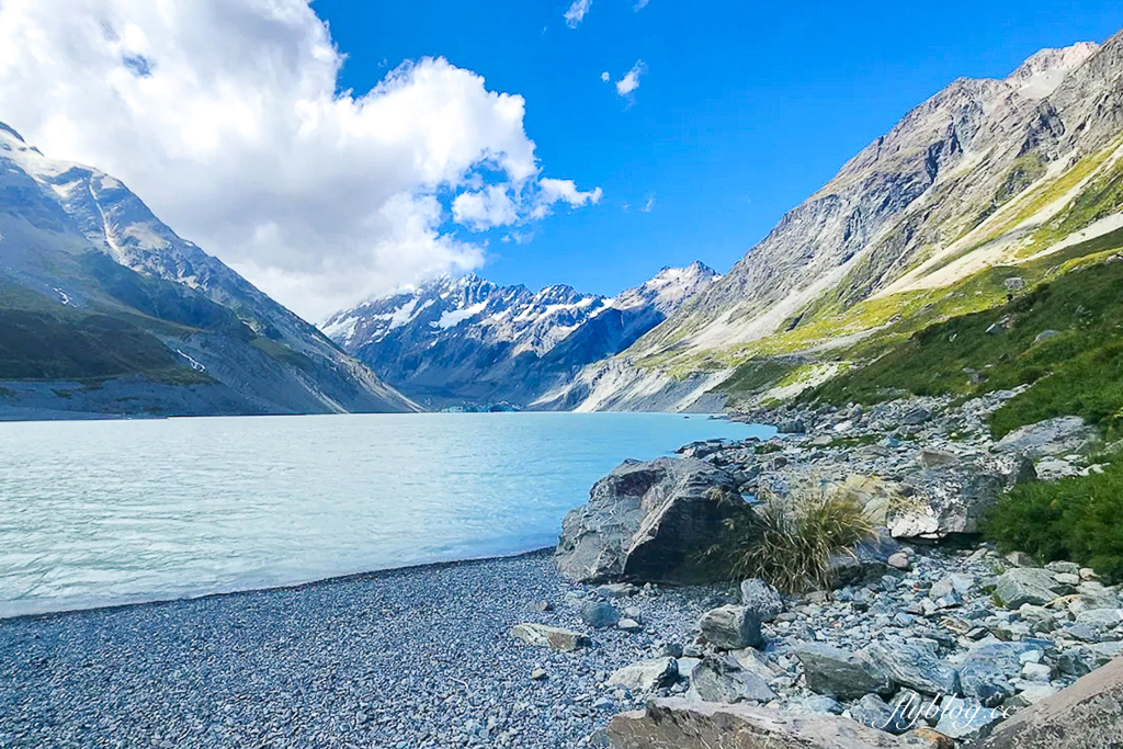 紐西蘭南島｜Hooker Valley Track．庫克山最受歡迎的步道，欣賞冰川、湖泊和雪山 @飛天璇的口袋