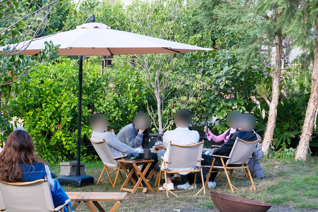 台中西屯｜那日那茶．田野間的中式茶屋，在庭院圍爐煮茶 @飛天璇的口袋