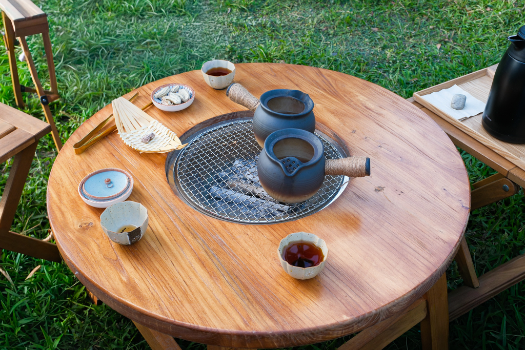 台中西屯｜那日那茶．田野間的中式茶屋，在庭院圍爐煮茶 @飛天璇的口袋