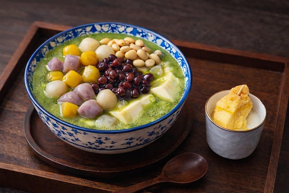 台中北屯｜悠沐手作豆花．水湳日系風格豆花店，社群推薦抹茶豆花 @飛天璇的口袋