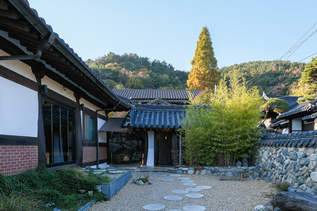 韓國釜山｜Ha:nok．機張韓屋咖啡廳，環境好拍甜點好吃 @飛天璇的口袋