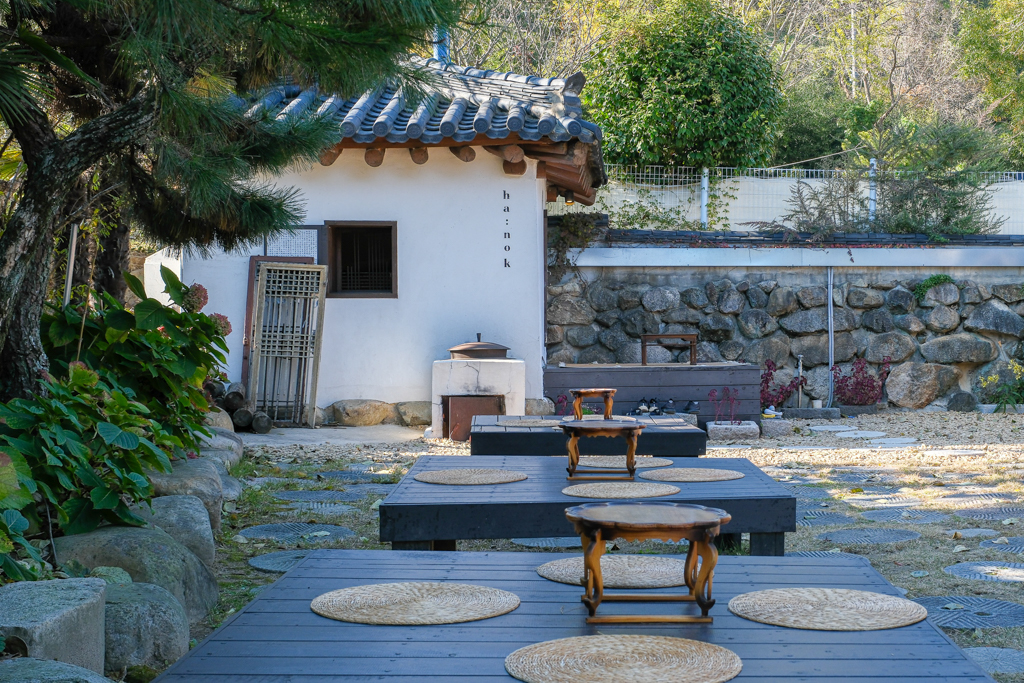 韓國釜山｜Ha:nok．機張韓屋咖啡廳，環境好拍甜點好吃 @飛天璇的口袋