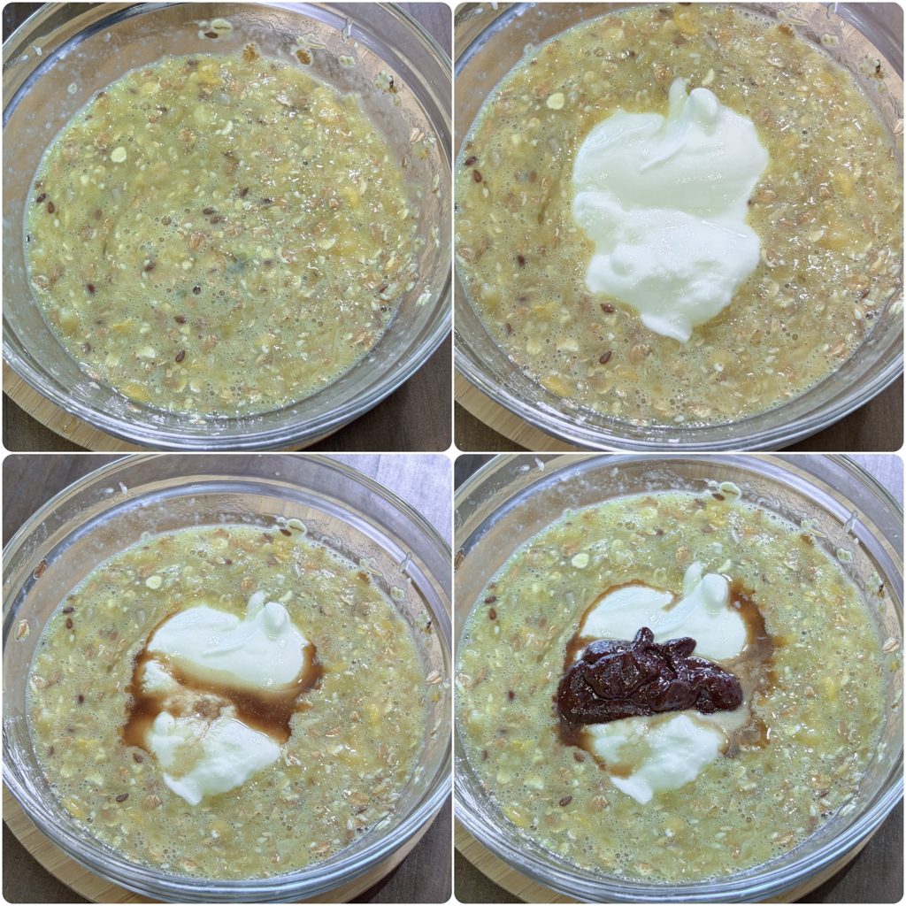 食譜分享｜香蕉燕麥蛋糕．減醣也可以吃的甜點，一片100多卡無負擔 @飛天璇的口袋