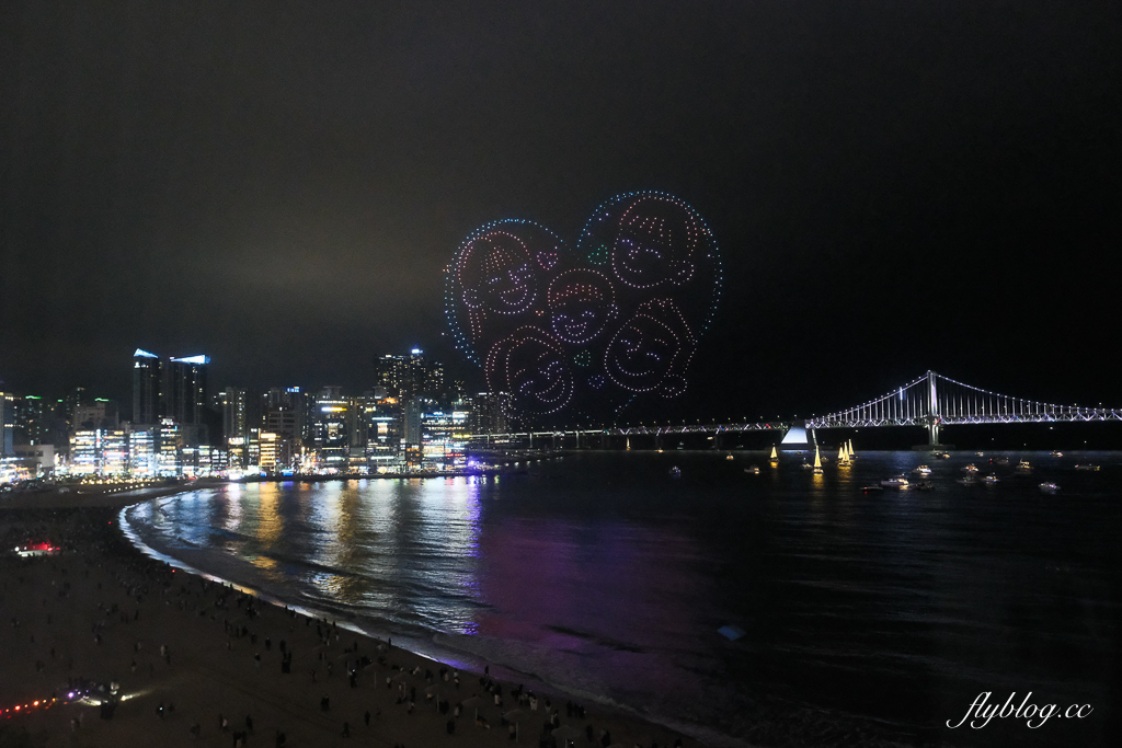 韓國釜山｜廣安里海灘．星期六晚上無人機表演時間，韓國人公認釜山最美的沙灘 @飛天璇的口袋