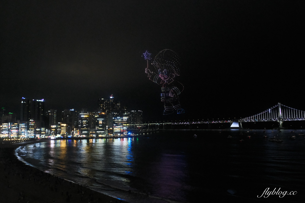 韓國釜山｜廣安里海灘．星期六晚上無人機表演時間，韓國人公認釜山最美的沙灘 @飛天璇的口袋