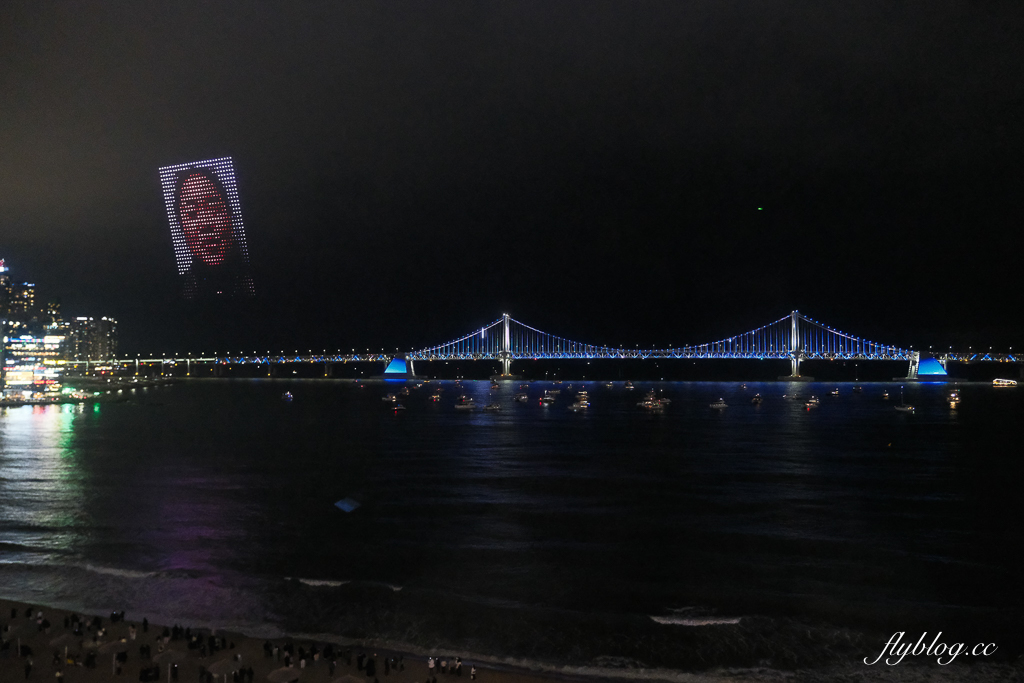 韓國釜山｜廣安里海灘．星期六晚上無人機表演時間，韓國人公認釜山最美的沙灘 @飛天璇的口袋