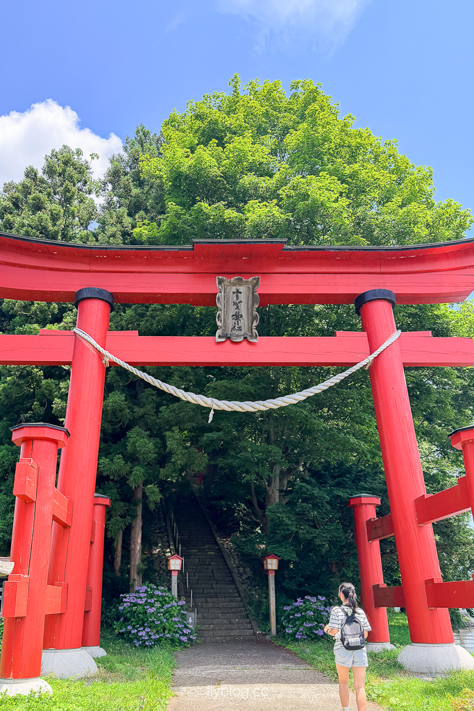 日本長野｜野尻湖．探索瑟琶島上的宇賀神社，湖底為史前化石與石器發掘地 @飛天璇的口袋