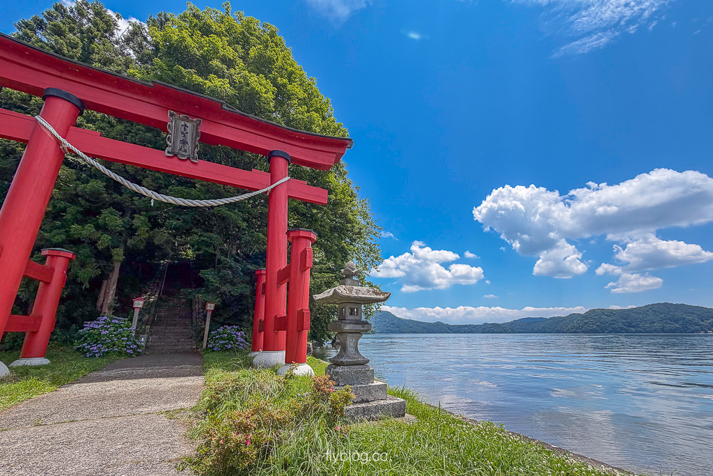 日本長野｜野尻湖．探索瑟琶島上的宇賀神社，湖底為史前化石與石器發掘地 @飛天璇的口袋