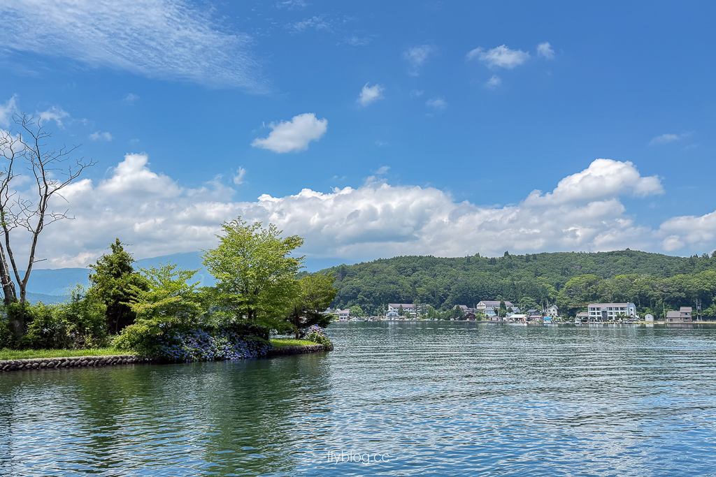 日本長野｜野尻湖．探索瑟琶島上的宇賀神社，湖底為史前化石與石器發掘地 @飛天璇的口袋