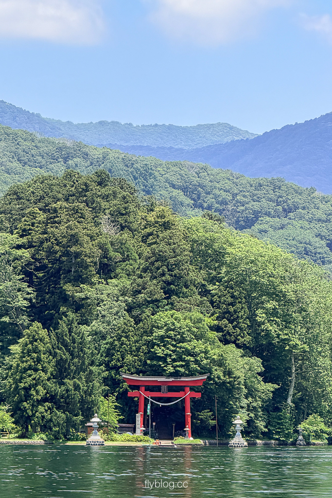 日本長野｜野尻湖．探索瑟琶島上的宇賀神社，湖底為史前化石與石器發掘地 @飛天璇的口袋