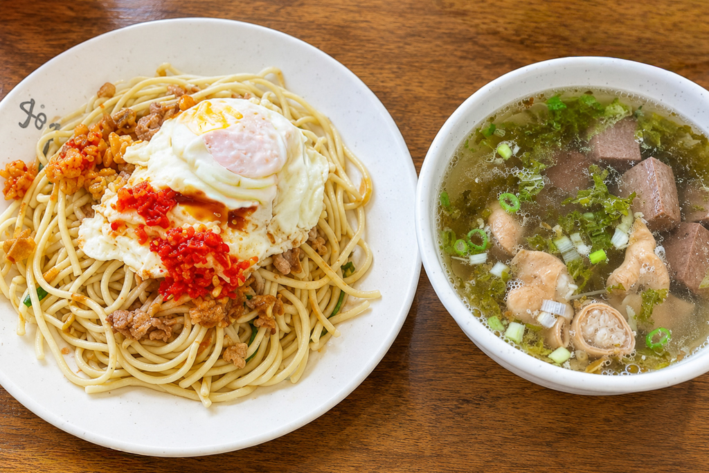 南投埔里｜大麵銘．埔里人的傳統早餐，簡單經典銅板美食，老闆態度超級客氣 @飛天璇的口袋