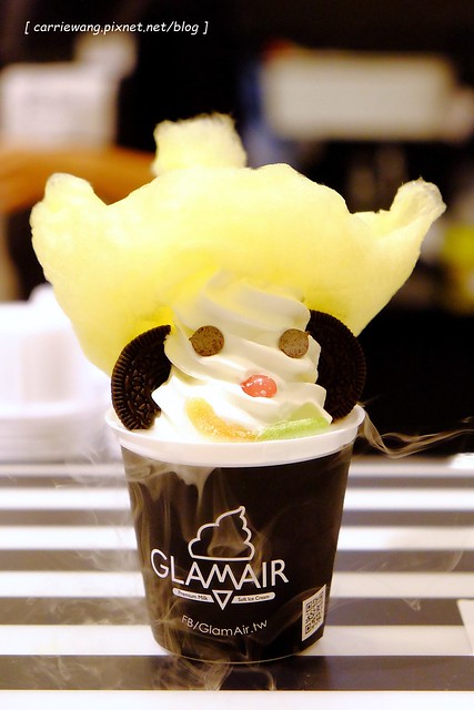 【台中冰品推薦】GLAMAIR。韓國來的雲朵冰淇淋：烏雲棉花糖冰淇淋、彩虹棉花糖冰淇淋和小丑棉花糖冰淇淋@台中新光三越B1 @飛天璇的口袋