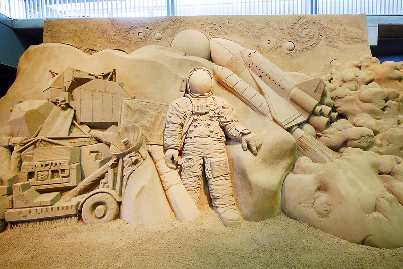 砂之美術館┃鳥取親子自駕遊：2017年最新展覽主題~美國，把簡單的砂變成精美的藝術品，可以和鳥取砂丘排半日遊 @飛天璇的口袋