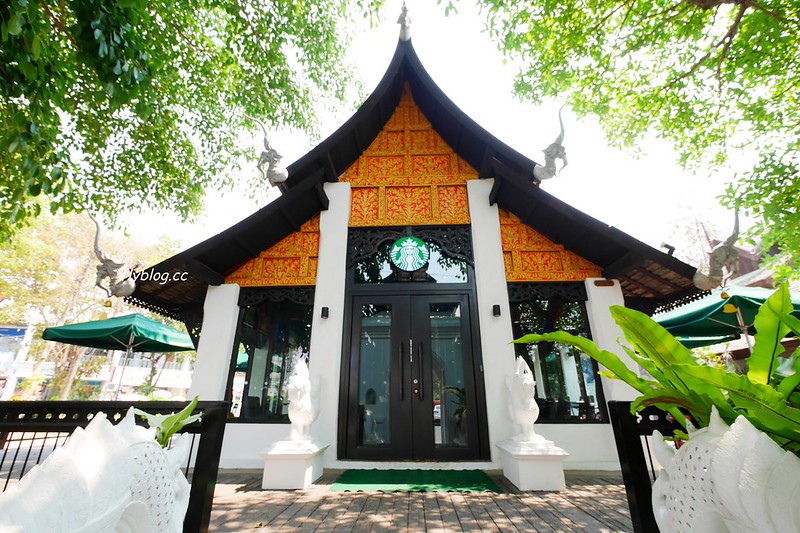 【泰國清邁】清邁最美的星巴克~全球唯一蘭那建築星巴克，星巴克迷到清邁別忘了要來朝聖 @飛天璇的口袋