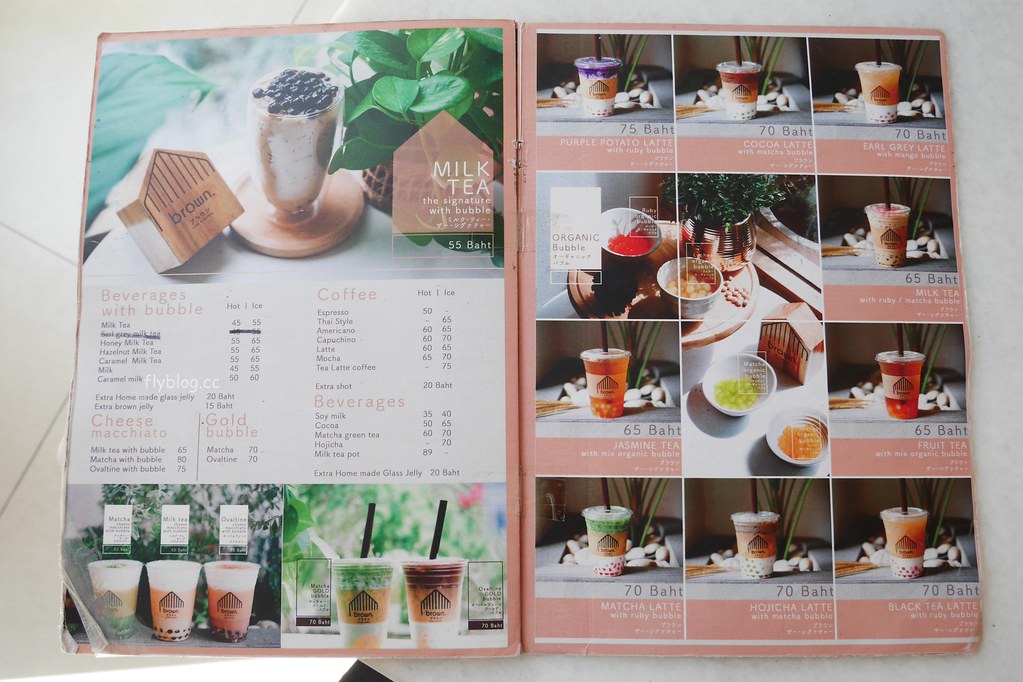 【泰國清邁】Brown Café ブラウン~尼曼區超人氣IG打卡店，純白落地窗建築好好拍，冰品和飲料也很有水準 @飛天璇的口袋